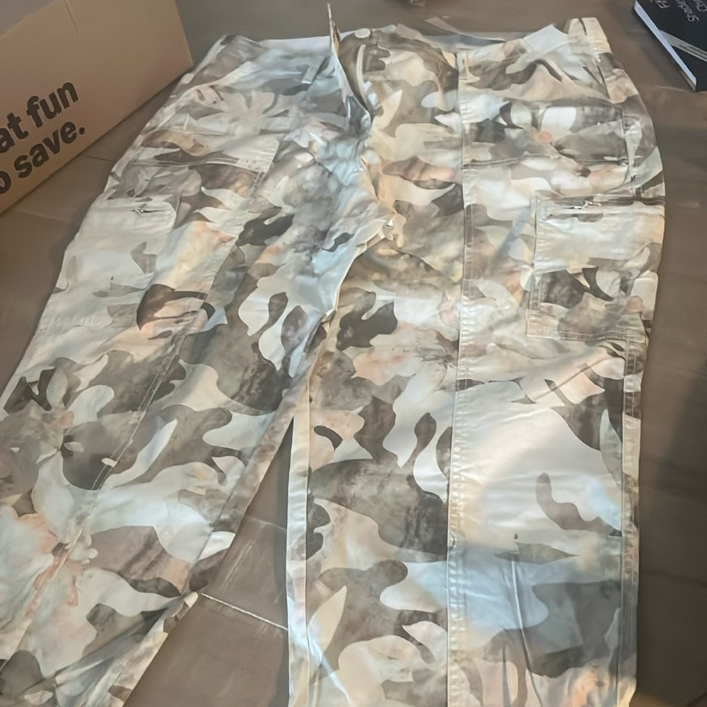 Chicos Size 3 Camoflauge color pants Capris new